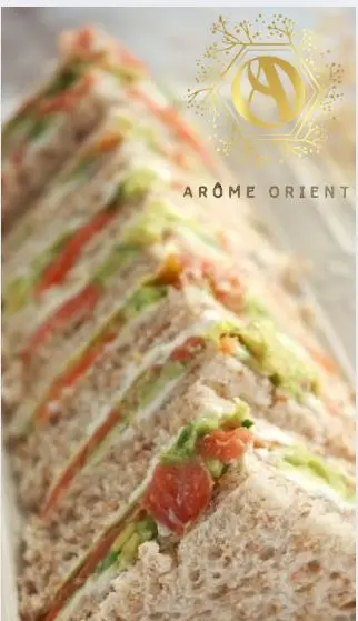 Mini sandwich club saumon