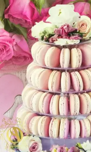 Piéce montée macaron 40 cm
